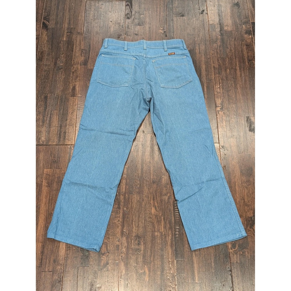Vintage 80s Wrangler Straight Leg Light Wash Jeans Mens 32x26 USA Western Soft